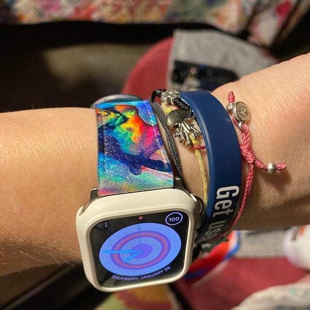 Abalone Texture Print Apple Watch Band - Image 3