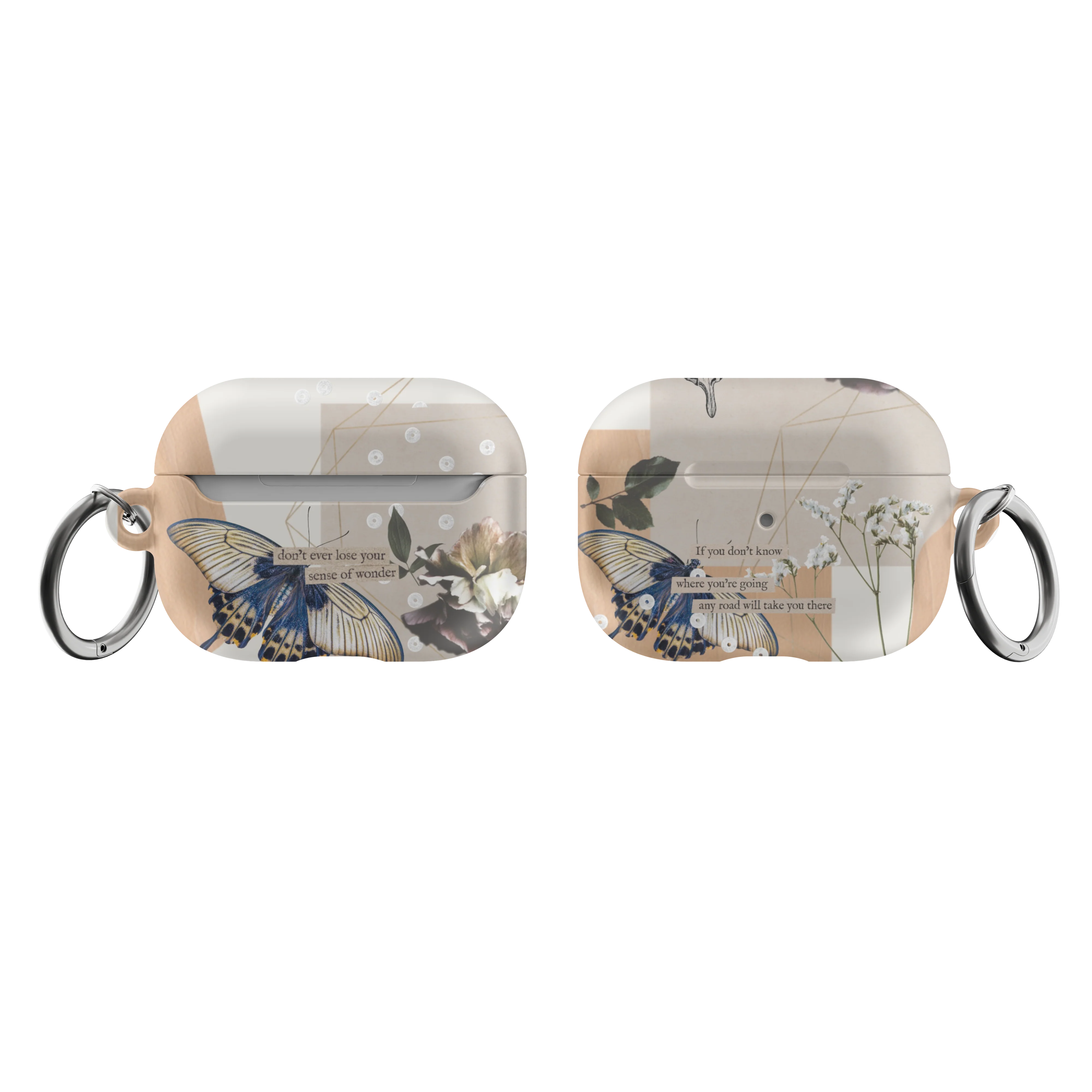 Abstract Butterfly Collage Airpods Case - Image 10