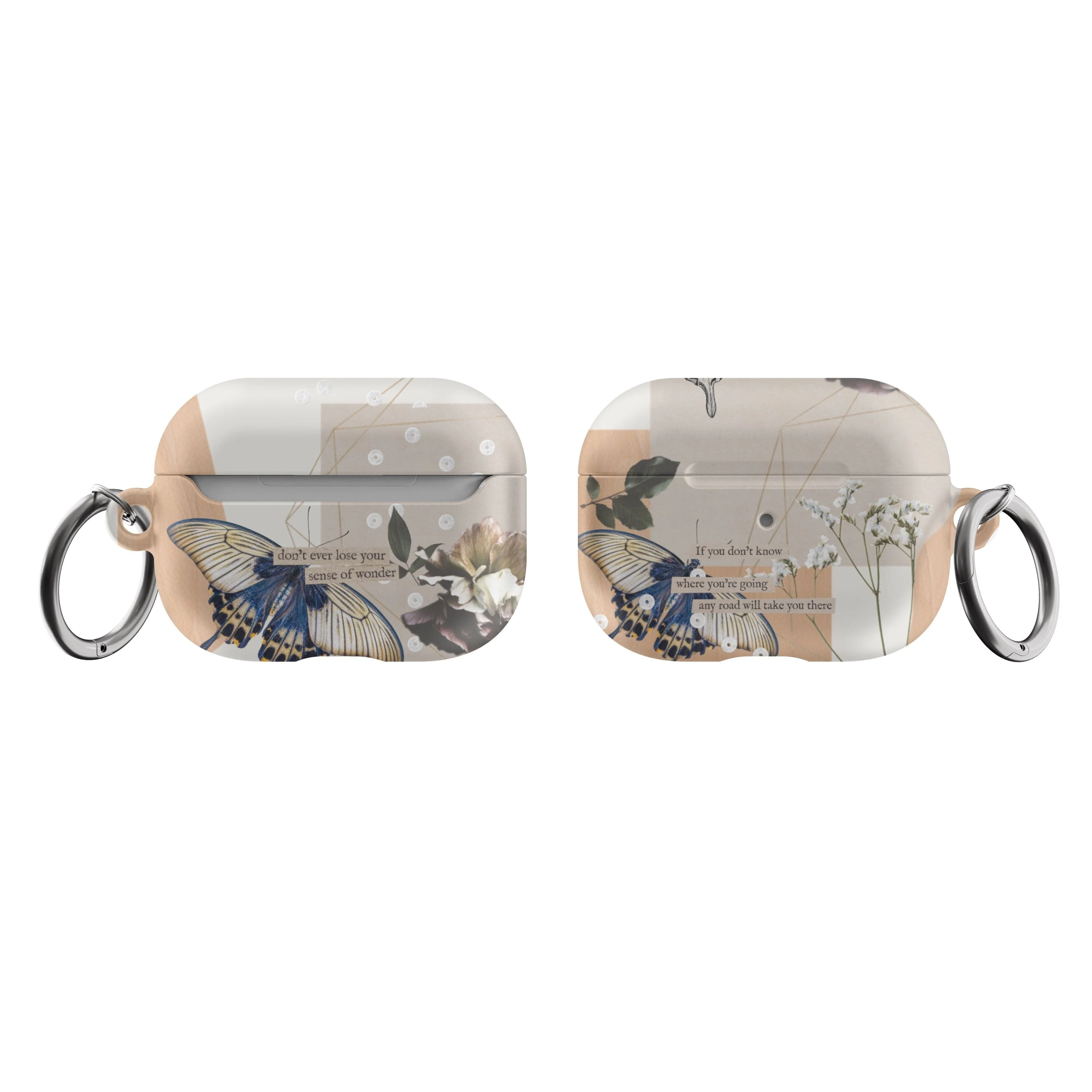 Abstract Butterfly Collage Airpods Case - Image 7