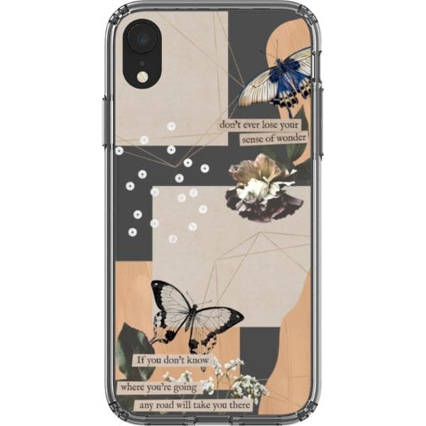 Aesthetic Butterfly Collage Clippings Clear Phone Case - Image 30