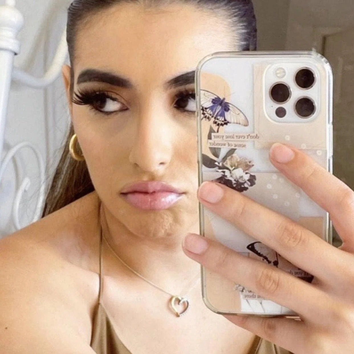 Aesthetic Butterfly Collage Clippings Clear Phone Case - Image 6