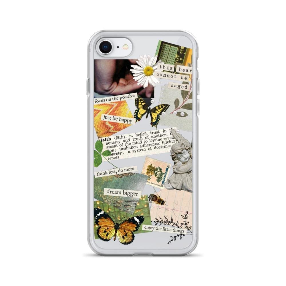 Aesthetic Scrap Collage Clear Phone Case - Image 11