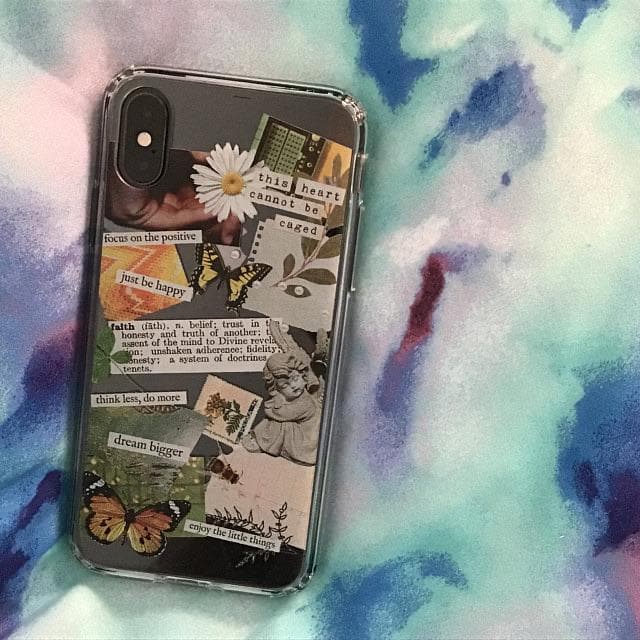 Aesthetic Scrap Collage Clear Phone Case - Image 14