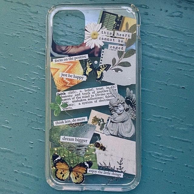 Aesthetic Scrap Collage Clear Phone Case - Image 15