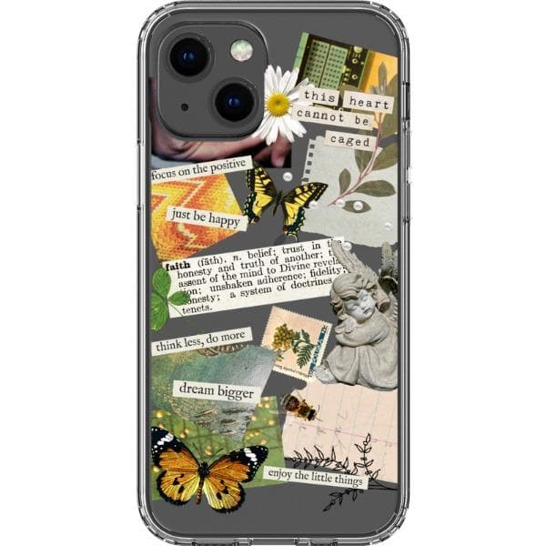 Aesthetic Scrap Collage Clear Phone Case - Image 19