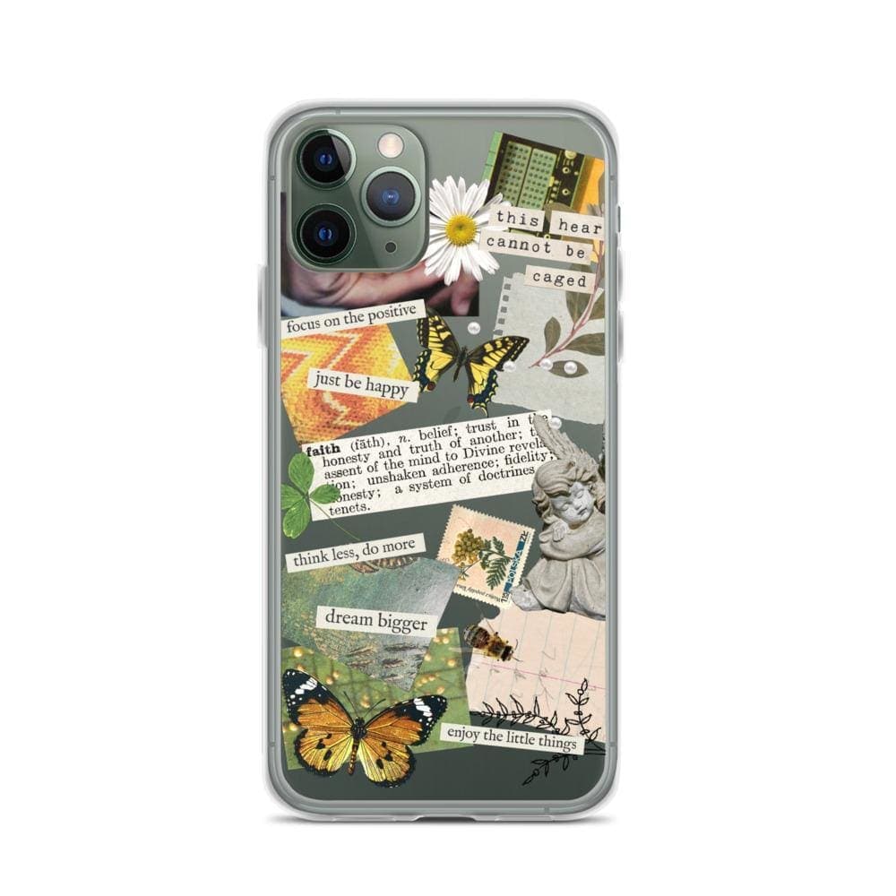 Aesthetic Scrap Collage Clear Phone Case - Image 9