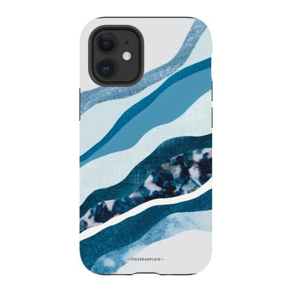 Baby Blue Abstract Layers Tough Phone Case - Image 15