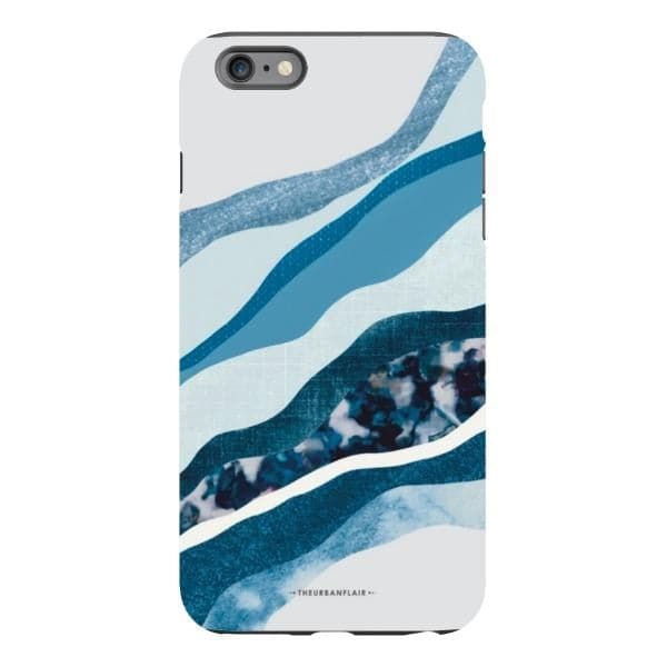 Baby Blue Abstract Layers Tough Phone Case - Image 32
