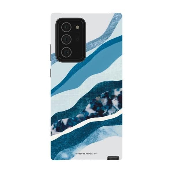 Baby Blue Abstract Layers Tough Phone Case - Image 47