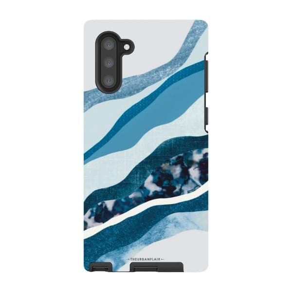 Baby Blue Abstract Layers Tough Phone Case - Image 53
