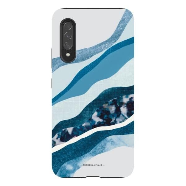 Baby Blue Abstract Layers Tough Phone Case - Image 63