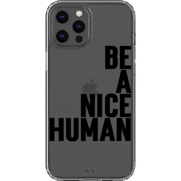 Be A Nice Human Clear Phone Case - Image 14
