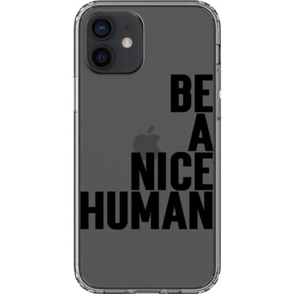 Be A Nice Human Clear Phone Case - Image 18