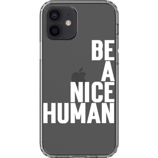 Be A Nice Human Clear Phone Case - Image 19