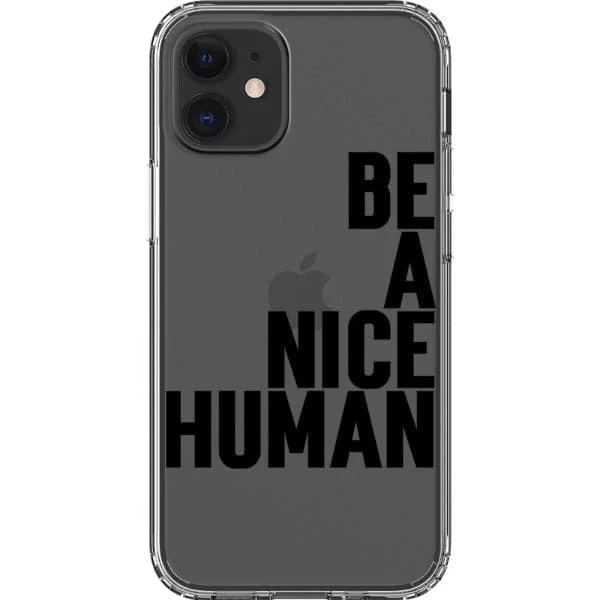 Be A Nice Human Clear Phone Case - Image 20