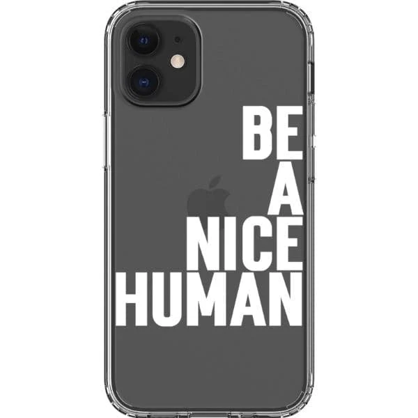 Be A Nice Human Clear Phone Case - Image 21