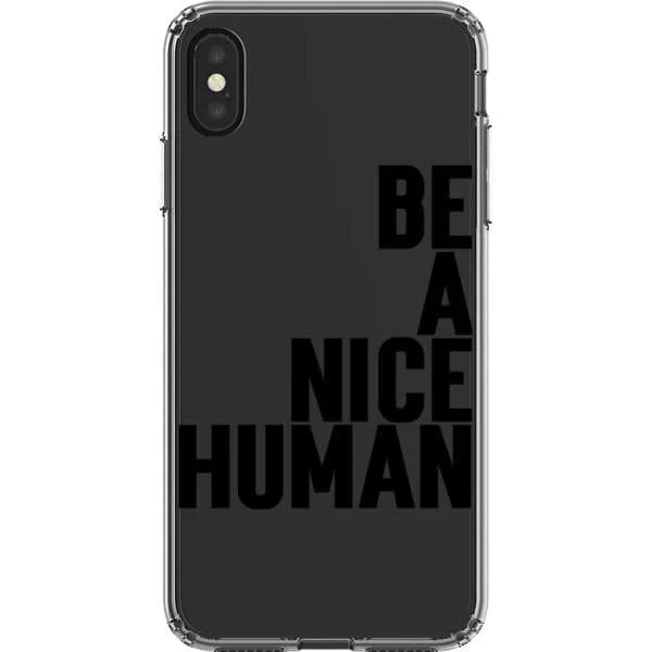 Be A Nice Human Clear Phone Case - Image 24