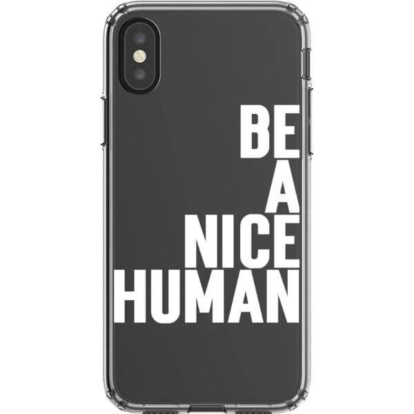 Be A Nice Human Clear Phone Case - Image 27