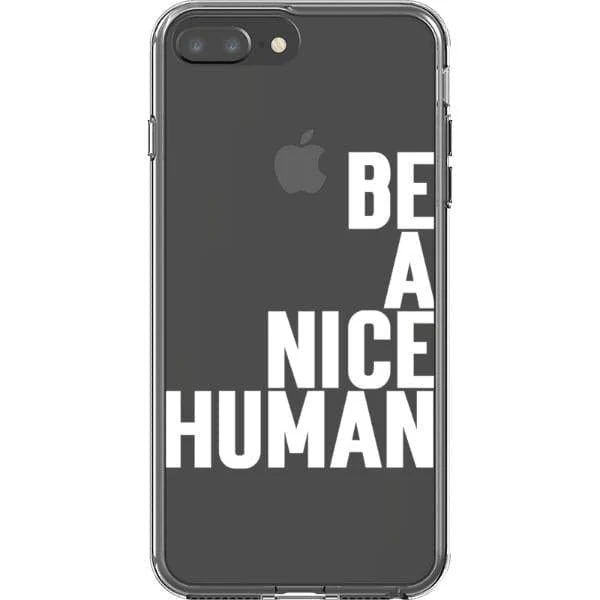 Be A Nice Human Clear Phone Case - Image 29