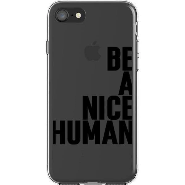 Be A Nice Human Clear Phone Case - Image 30