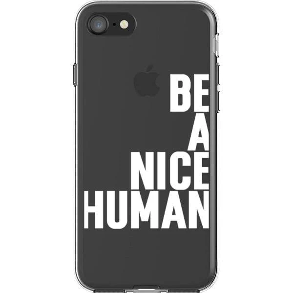 Be A Nice Human Clear Phone Case - Image 31