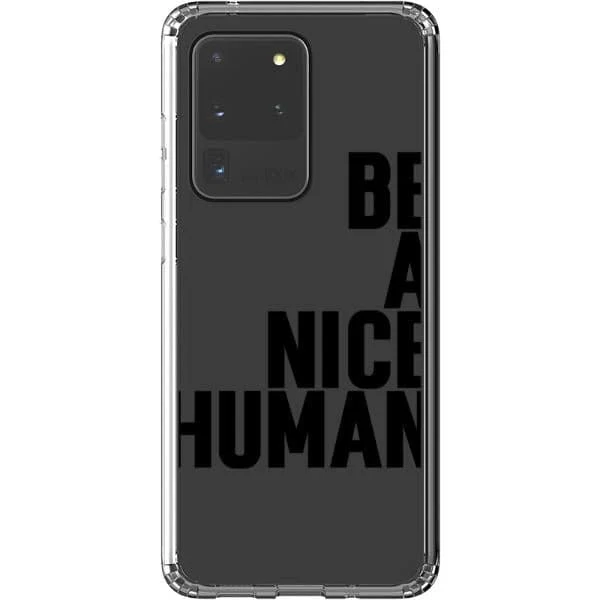 Be A Nice Human Clear Phone Case - Image 32