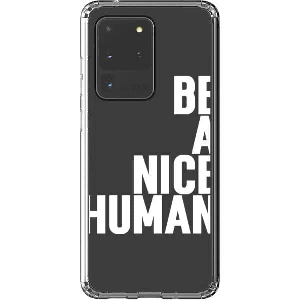 Be A Nice Human Clear Phone Case - Image 33