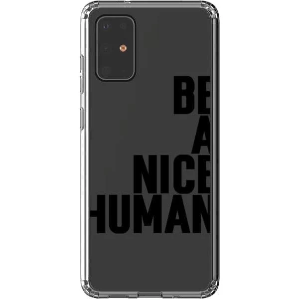 Be A Nice Human Clear Phone Case - Image 34