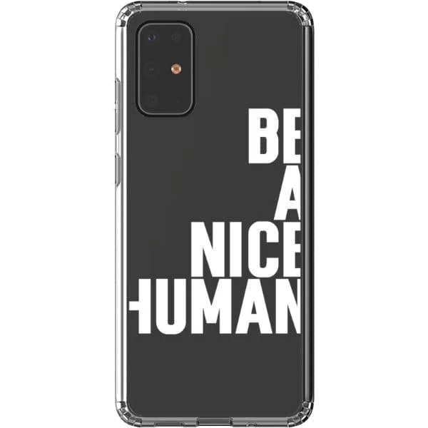 Be A Nice Human Clear Phone Case - Image 35