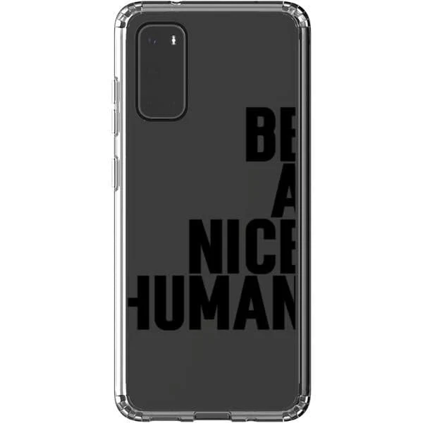 Be A Nice Human Clear Phone Case - Image 36