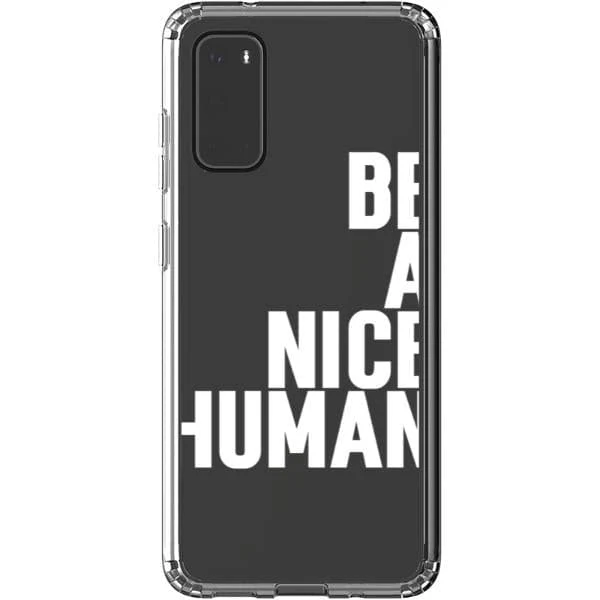 Be A Nice Human Clear Phone Case - Image 37