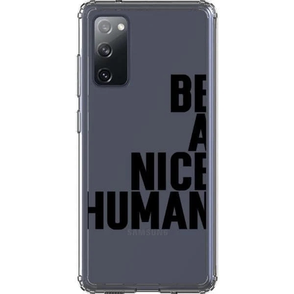 Be A Nice Human Clear Phone Case - Image 38