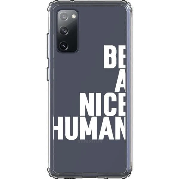 Be A Nice Human Clear Phone Case - Image 39