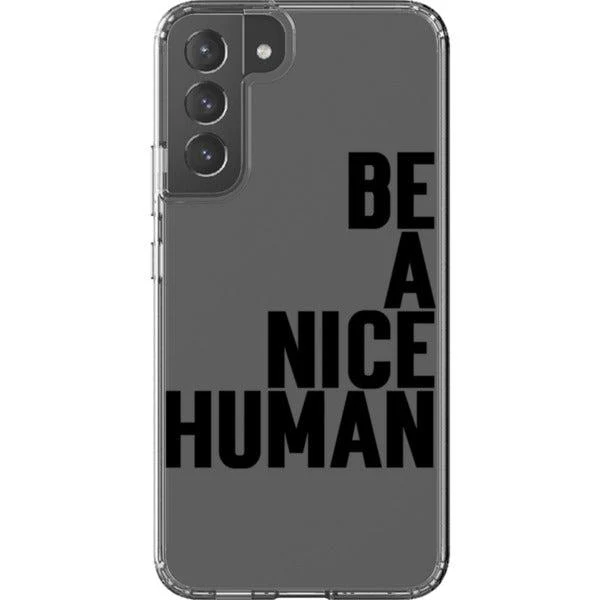 Be A Nice Human Clear Phone Case - Image 41
