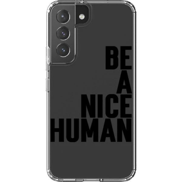 Be A Nice Human Clear Phone Case - Image 42