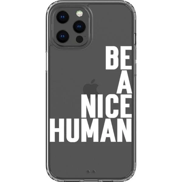 Be A Nice Human Clear Phone Case - Image 8