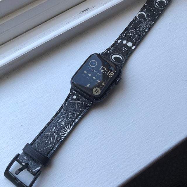 Black White Zodiac Apple Watch Band - Image 10