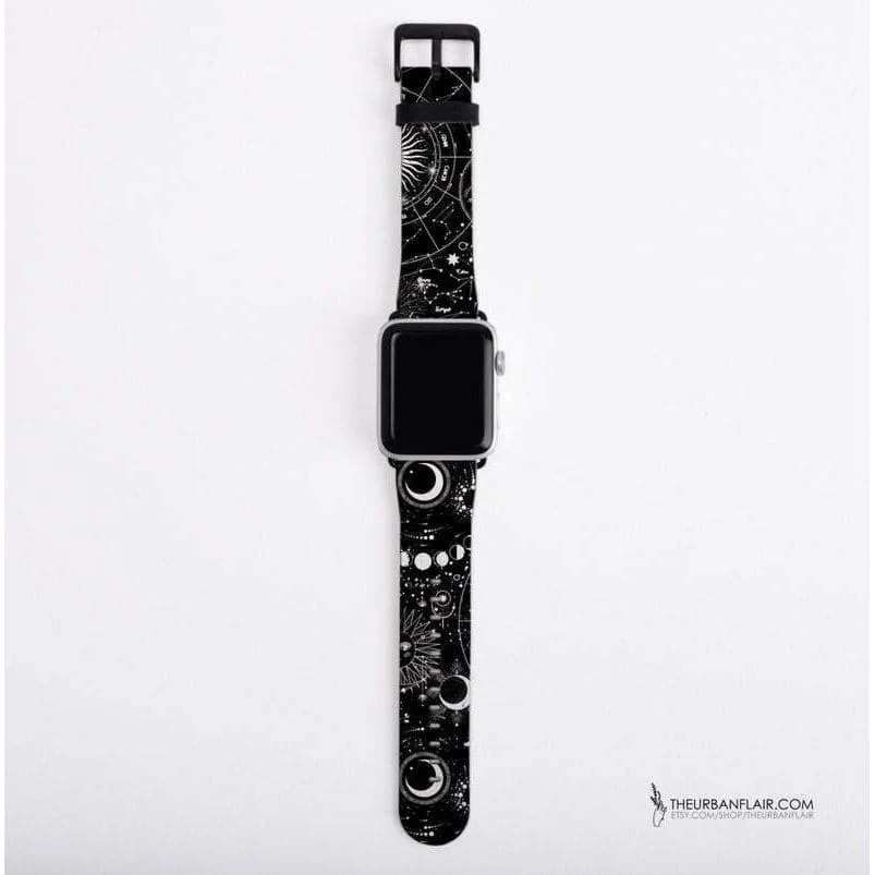Black White Zodiac Apple Watch Band - Image 7