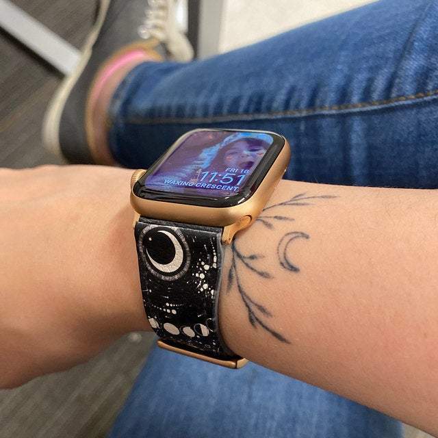 Black White Zodiac Apple Watch Band - Image 9