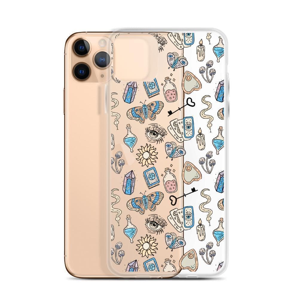 Blue Mystic Elements Clear Phone Case - Image 3