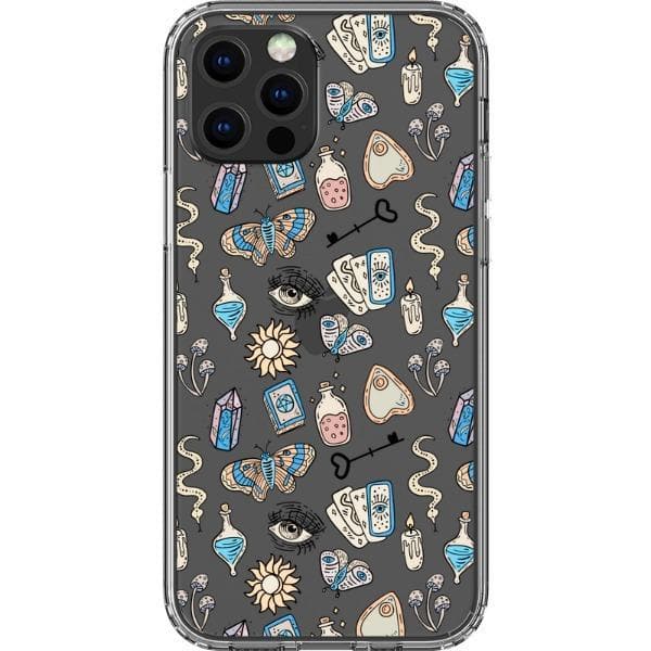 Blue Mystic Elements Clear Phone Case - Image 7