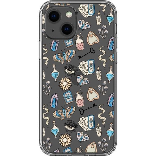 Blue Mystic Elements Clear Phone Case - Image 9