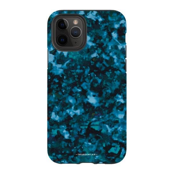 Blue Tortoise Shell Print Tough Phone Case - Image 20