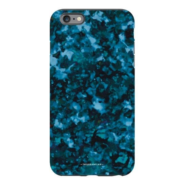 Blue Tortoise Shell Print Tough Phone Case - Image 32