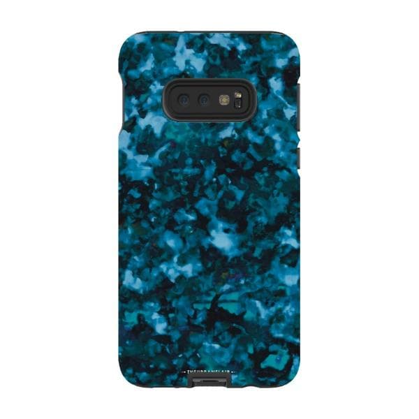 Blue Tortoise Shell Print Tough Phone Case - Image 45