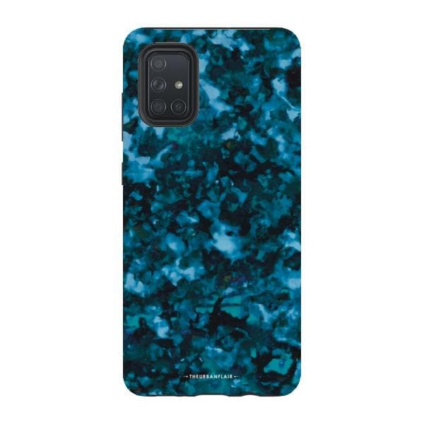 Blue Tortoise Shell Print Tough Phone Case - Image 58