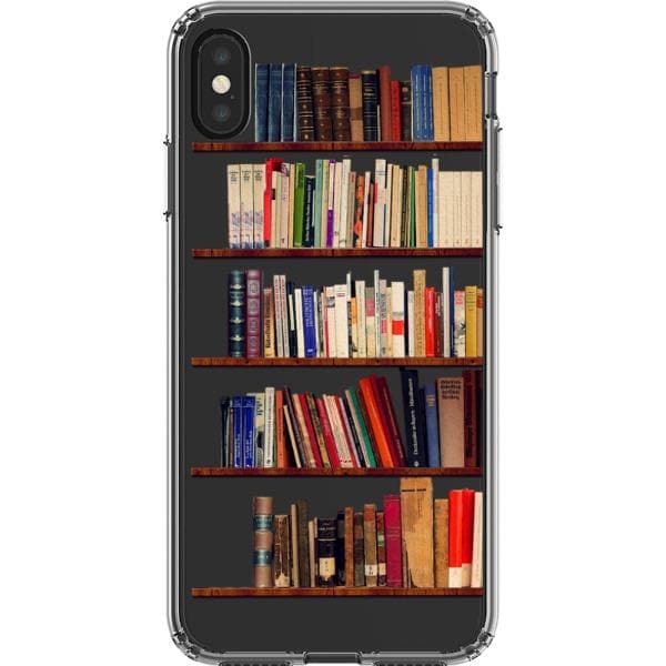 Book Lover's Clear Phone Case - Unique Bookshelf Design for iPhone and Galaxy Devices - Image 13