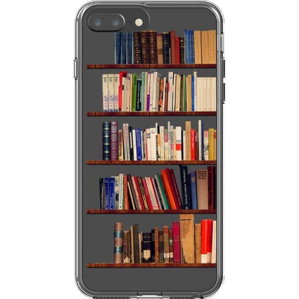 Book Lover's Clear Phone Case - Unique Bookshelf Design for iPhone and Galaxy Devices - Image 15