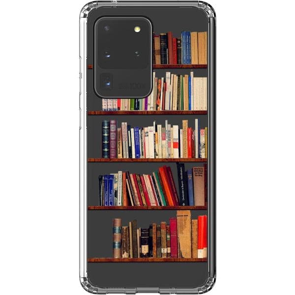 Book Lover's Clear Phone Case - Unique Bookshelf Design for iPhone and Galaxy Devices - Image 18