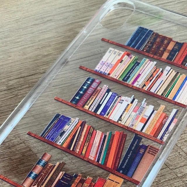 Book Lover's Clear Phone Case - Unique Bookshelf Design for iPhone and Galaxy Devices - Image 27